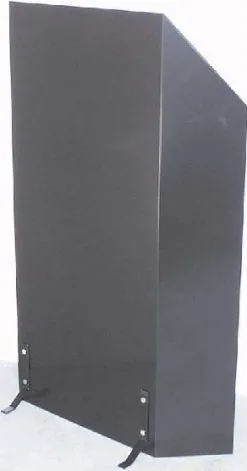 Varmehandel AS Skjermbrett Sort H70cm B53cm M/2 Bein