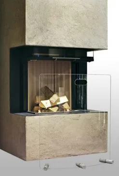 Fåvne Skjermbrett Glass H100 B60cm M/3 Ben