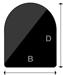 Fåvne Underlagsplate D Emalje Sort/Grå