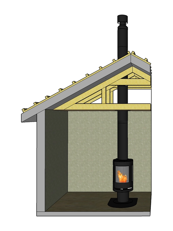 Gram Stålpipe (B) Ø200 L300 Cm JL - Billede 2