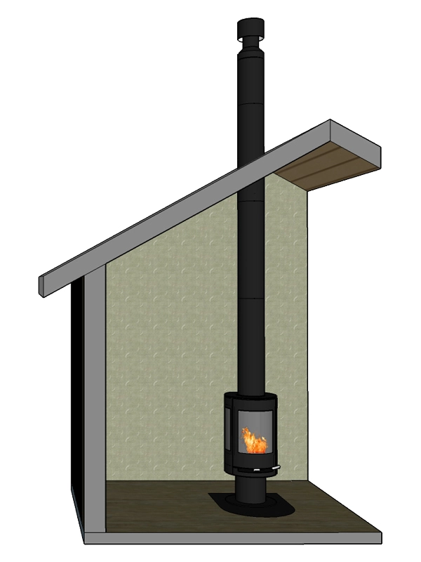 Gram Stålpipe (C) Ø200 L600 Cm JL - Billede 2