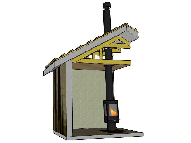 Gram Stålpipe (B) Ø150 L550 Cm Uiso/iso (200/350) TS - Billede 3