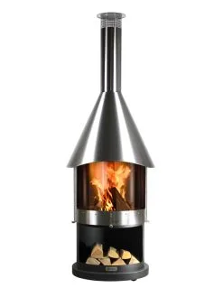 Firestar DN 800 Design Swing (Ø80) M/glassdør