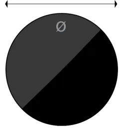 Fåvne Underlagsplate I Emalje Sort/Grå Ø110