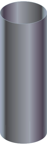 KIERULFF Ø150 - Uisolert Rør 150 Cm