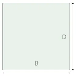 Fåvne Underlagsplate Glass B90 X D90