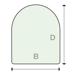 Fåvne Underlagsplate Glass D Klar B70xD90 Rund Front