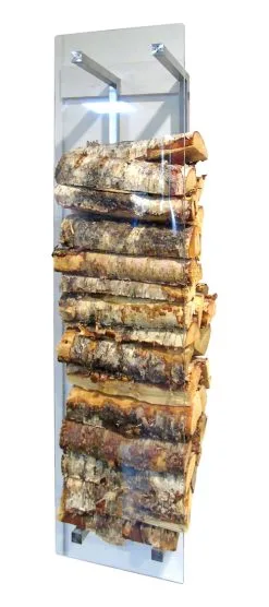 Fåvne Vedstabler I Glass For Vegg